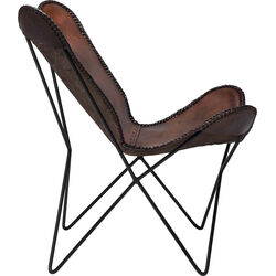 Fauteuil Butterfly marron eco.