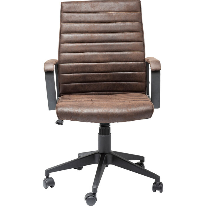 Office Chair Labora Brown Kare Design, Brown Leather Ergonomic Chair