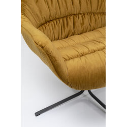 Fauteuil pivotant Bristol jaune