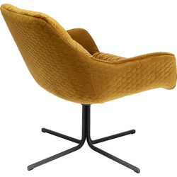 Fauteuil pivotant Bristol jaune