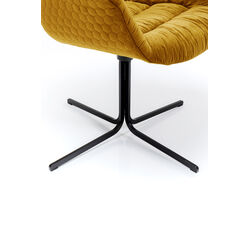 Chaise pivotante Colmar jaune