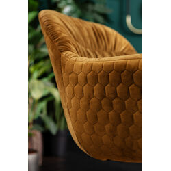 Swivel Armchair Colmar Yellow