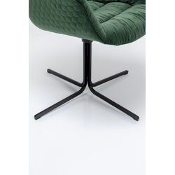 Silla giratoria Colmar verde