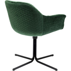 Silla giratoria Colmar verde