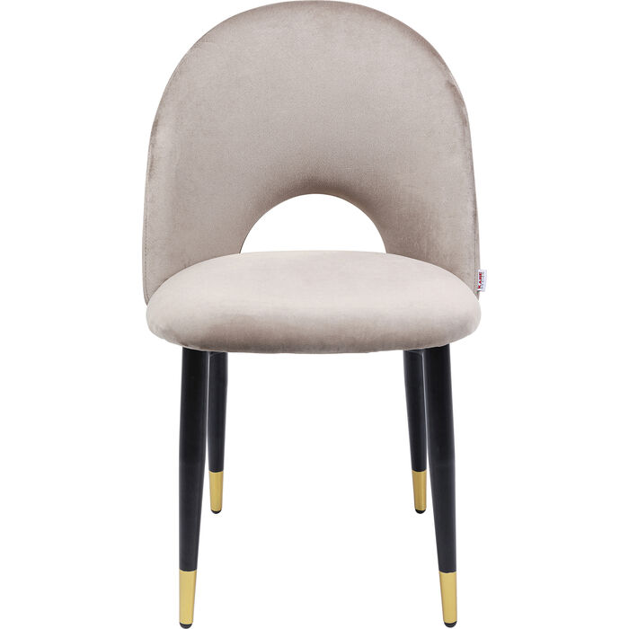 Chair Iris Velvet Beige Kare Design, Cut Out Dining Chair Velvet