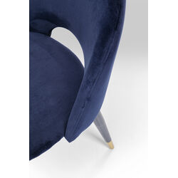 Silla Iris Velvet azul (2/Set)