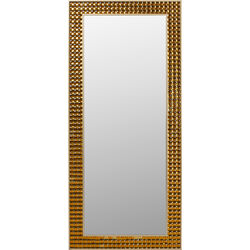 Wall Mirror Crystals Brass 80x180cm