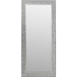 Wall Mirror Crystals Silver 80x180cm