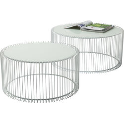 Coffee Table Wire White (2/Set)