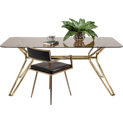 Mesa Garbo dorado 180x90cm
