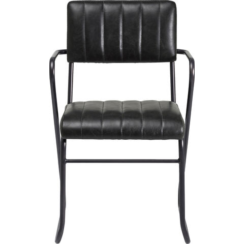 Chair with Armrest Reno Vintage Black