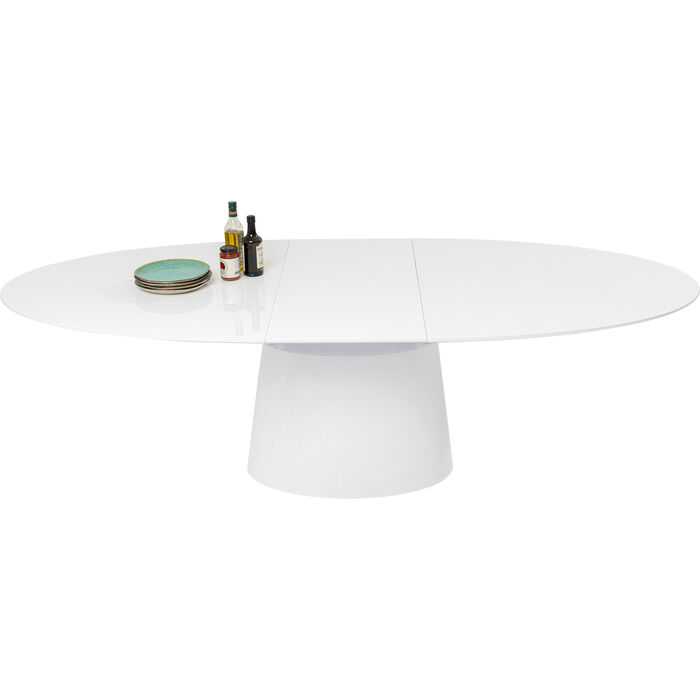 Table à rallonges Benvenuto blanche 200(50)x110cm