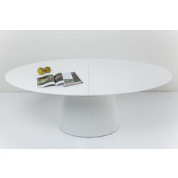 Table à rallonges Benvenuto blanche 200(50)x110cm