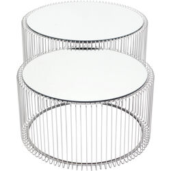 Coffee Table Wire Silver (2/Set)