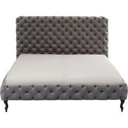 Bed Desire High Silver Grey 160x200 cm