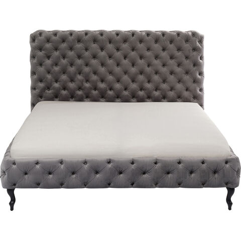 Bed Desire High Silver Grey 160x200 cm