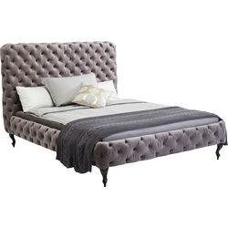 Cama alta Desire gris plata 160x200 cm