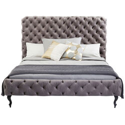 Cama alta Desire gris plata 180x200 cm