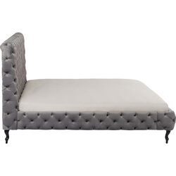 Cama alta Desire gris plata 180x200 cm