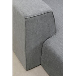 Ecksofa Infinity Ottomane Grau Links