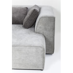 Ecksofa Infinity Ottomane Grau Links
