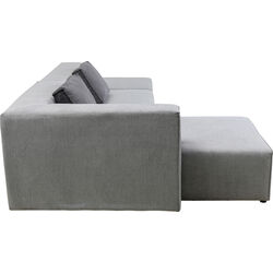 Ecksofa Infinity Ottomane Grau Links
