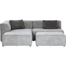 Ecksofa Infinity Ottomane Grau Links