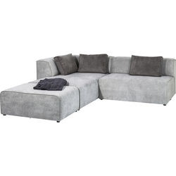 Ecksofa Infinity Ottomane Grau Links