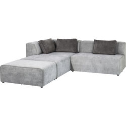 Ecksofa Infinity Ottomane Grau Links