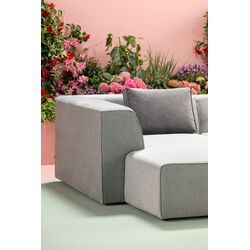 Ecksofa Infinity Ottomane Grau Links