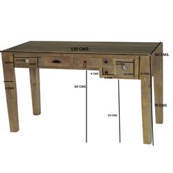 Schreibtisch Puro 135x60cm 6SK