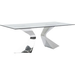 Table Gloria chrome 200x100cm