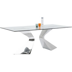 Table Gloria chrome 200x100cm