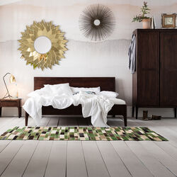 Letto in legno Brooklyn noce 180x200cm