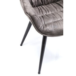 Chair with Armrest Thelma Grey