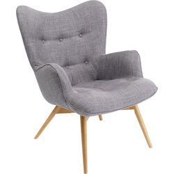 Fauteuil Vicky gris