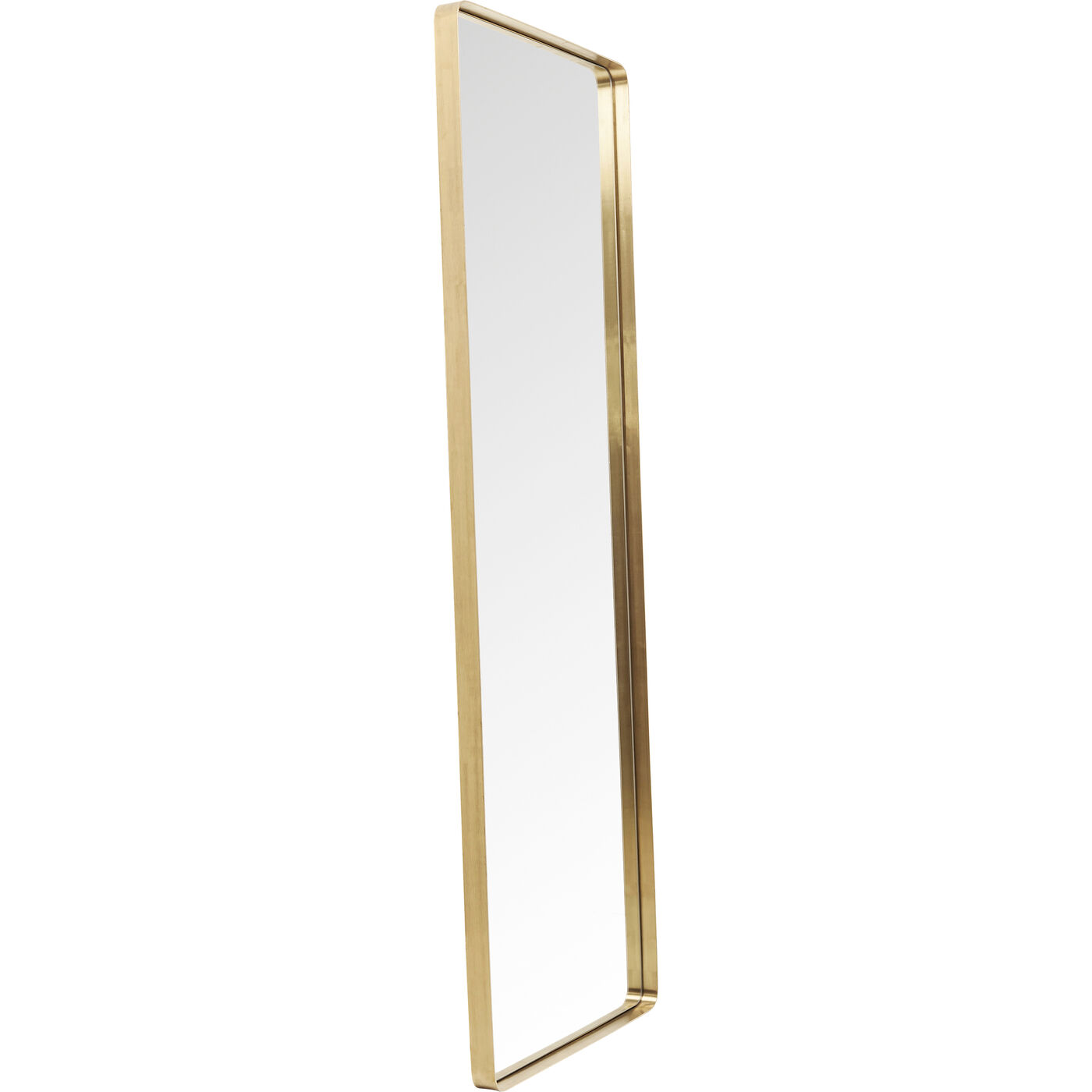 Mirror Curve Rectangular Brass 70x200cm KARE Malta