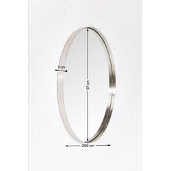 Miroir Curve inox Ø100cm