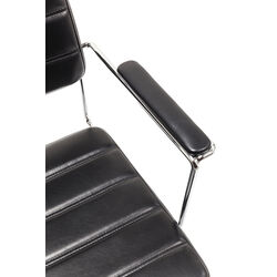 Chaise de bureau pivotante Dottore noir