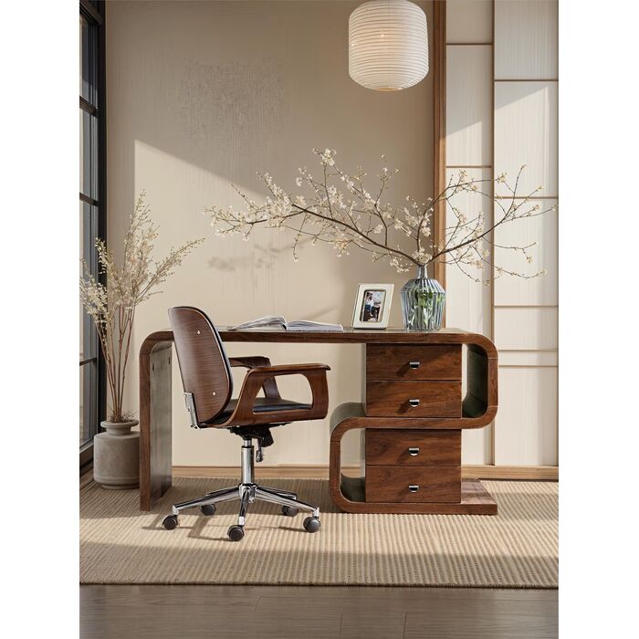 Schreibtisch Soft Snake Walnut 150x70cm