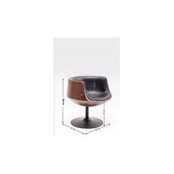 Swivel Armchair Club Walnut