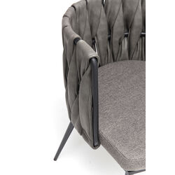 Silla rep Cheerio gris con cojines