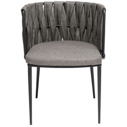 Chair with Armrest Cheerio Grey incl. cushion