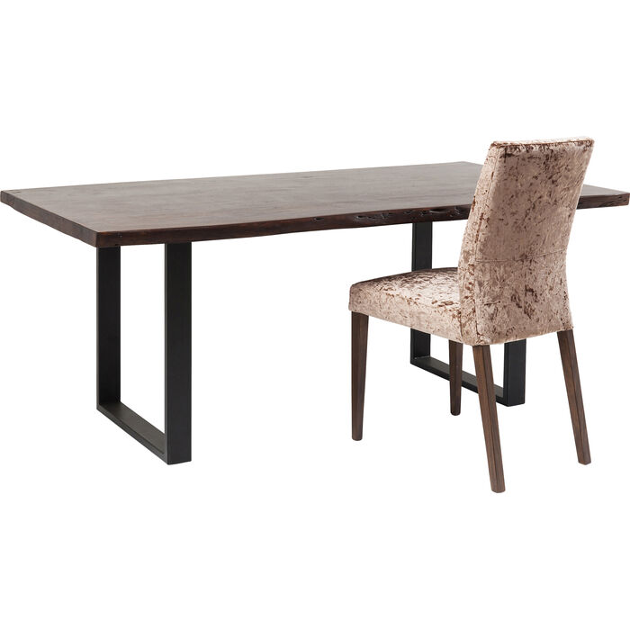 Table Black Nature Walnut 180x90cm Kare Design