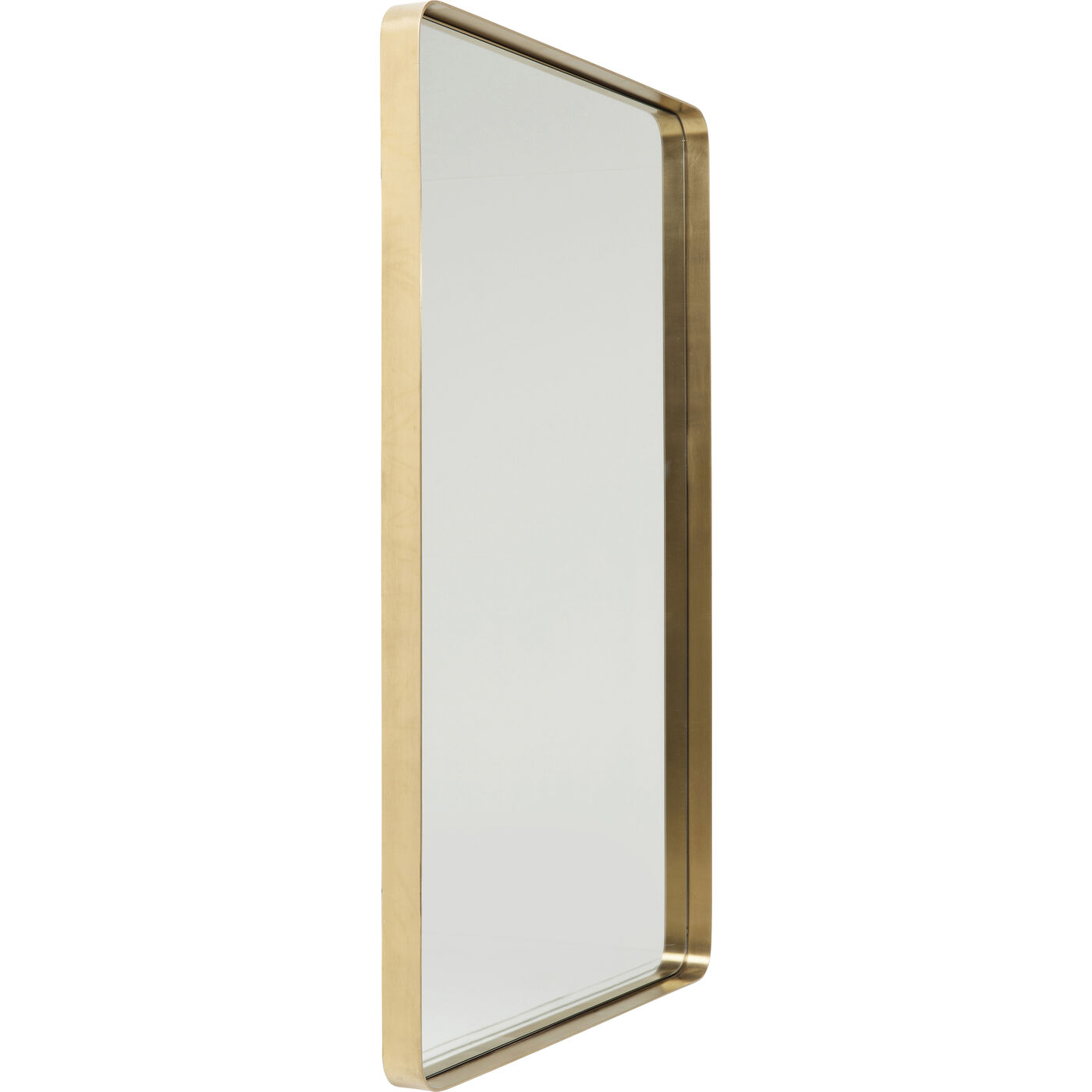 Wall Mirror Curve Rectangular Brass 80x120cm - KARE Georgia