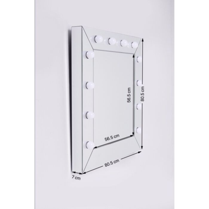 Spiegel Make Up Square 81x81cm