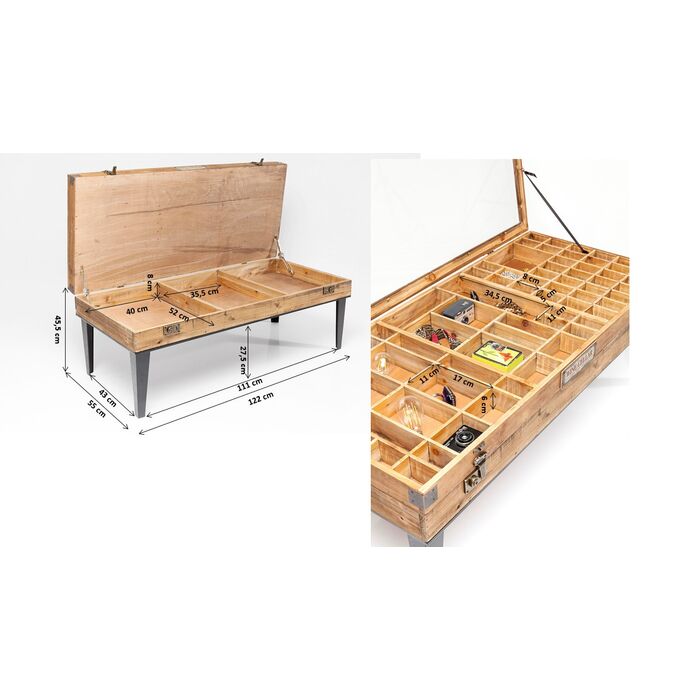 Couchtisch Collector Nature 122x55cm