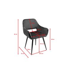 Silla rep. San Francisco gris