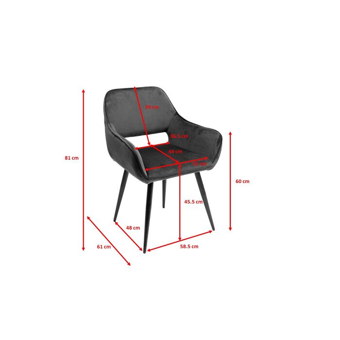 Silla rep. San Francisco gris