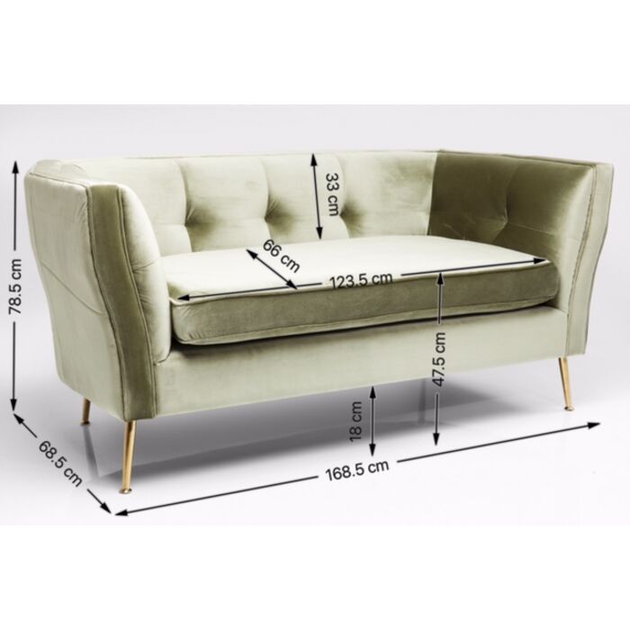 Sofa Rimini 2-Sitzer Grün